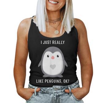 Penguins Novelty Woman Man Children Women Tank Top - Thegiftio UK