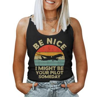 Pilot For Aviation Airplane Pilot Women Tank Top - Seseable