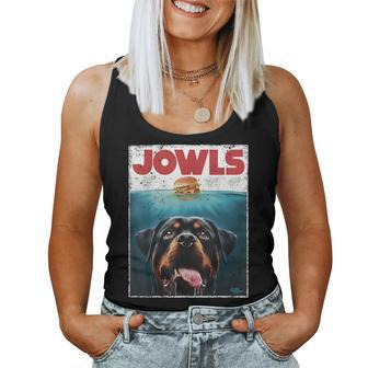 Rottie Rottweiler Jowls Burger Giant Tank Dog Mom Dad Women Tank Top - Monsterry DE