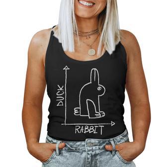 Science Nerd Duck Rabbit Physics Math Geek Women Tank Top - Monsterry