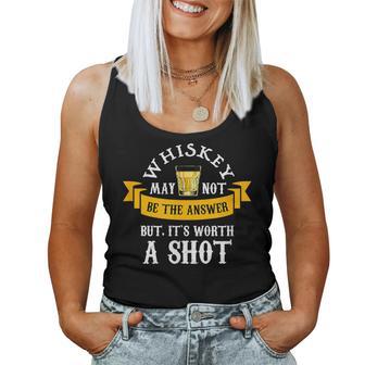 Scotch Bourbon Whiskey Worth A Shot Grandpa Women Tank Top - Thegiftio UK