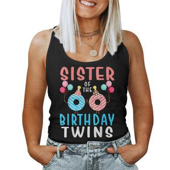 Sister Of The Birthday Twins Donut Women Tank Top - Monsterry CA