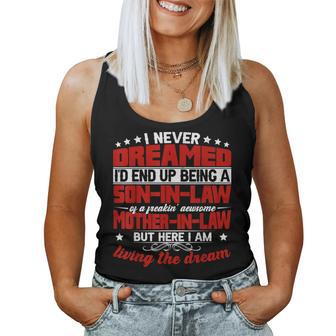Son In Law Of A Awesome Mother In Law Christmas Family Women Tank Top - Monsterry AU