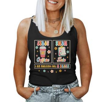 Sped Teacher Special Education First Coffee Then Data Women Tank Top - Monsterry UK