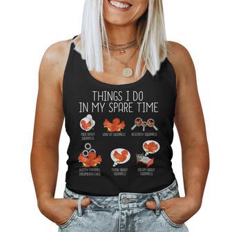 Squirrel Lover Bird Feeder Squirrel Squirrels Women Tank Top - Monsterry DE