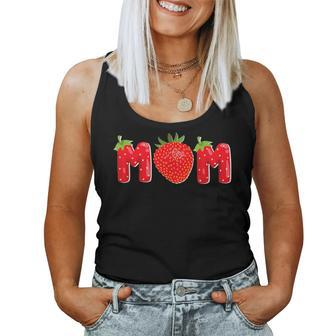 Strawberry Mom Fruit Birthday Family Matching Women Tank Top - Monsterry DE