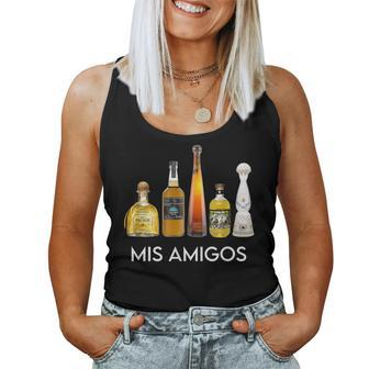 Trendy Sarcastic Alcohol Mis Amigos Tequila Men Women Tank Top - Thegiftio UK