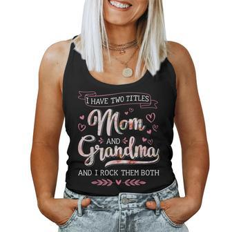 Two Titles Grandma Rock Christmas Birthday Women Tank Top - Monsterry AU
