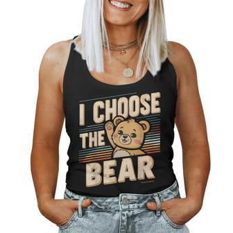 Vintage The Bear I Choose For Camping Women Women Tank Top - Monsterry DE
