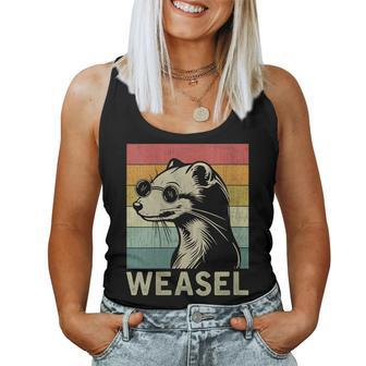 Weasel Lover Weasel Retro Women Tank Top - Monsterry DE