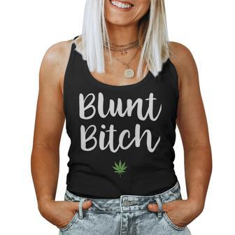 Weed Stoner Girl Mom Pot Pun Blunt Bitch Women Tank Top - Monsterry