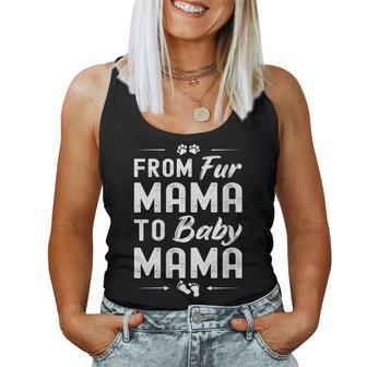 From Fur Mama To Baby Mama Dog Mothers Pregnancy Women Tank Top - Monsterry DE