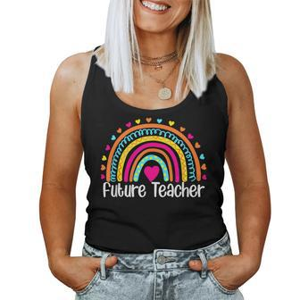 Future Teacher Rainbow Teaching School Youth Girls Women Tank Top - Seseable
