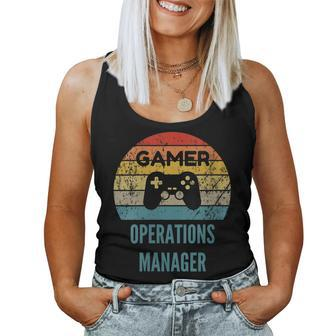 Gamer Operations Manager Vintage 60S 70S Gaming Women Tank Top - Monsterry UK