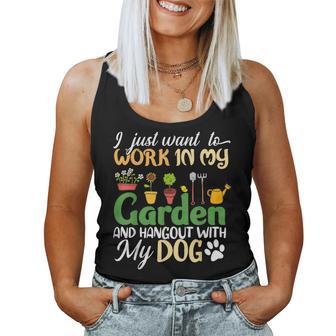 Gardening Dog Lovers Gardener Garden Plant Women Men Women Tank Top - Seseable