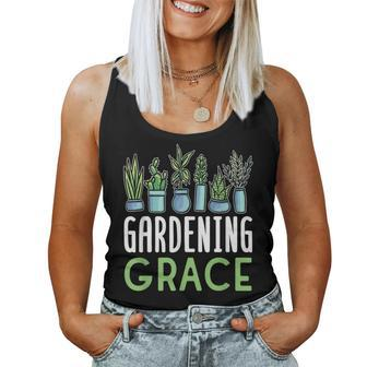 Gardening Grace Plant Name Gardener Garden Women Tank Top - Seseable