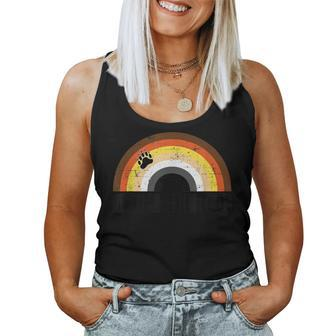 Gay Bear Ohio Rainbow Pride Vintage Distressed Women Tank Top - Monsterry DE