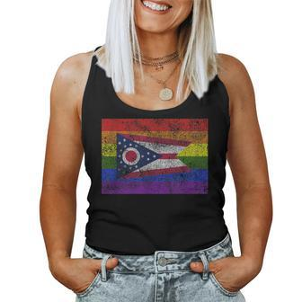 Gay Ohio Rainbow Flag For Lesbian Gay Pride Women Tank Top - Monsterry UK