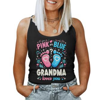 Gender Reveal Party Grandma Baby Announcement Women Tank Top - Seseable