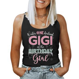 Gigi Of The Birthday Girl Winter Onederland Family Women Tank Top - Thegiftio UK