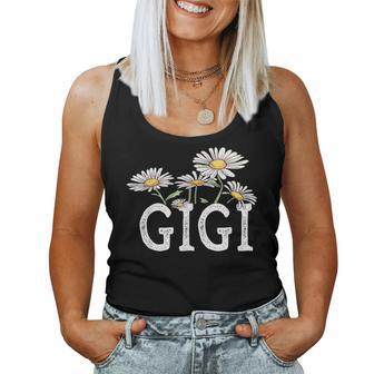 Gigi Floral Chamomile Mother's Day Gigi Women Tank Top - Monsterry