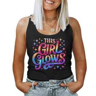 This Girl Glows 80S 90S Party Women Tank Top | Mazezy