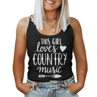 This Girl Loves Country Music Country Music Lover Women Tank Top - Monsterry DE