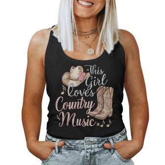 This Girl Loves Country Music Women Tank Top - Monsterry AU