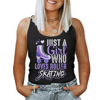Girl Loves Roller Skating Roller Skate Girl Women Tank Top - Thegiftio UK