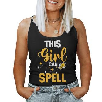 This Girl Can Spell Spelling Bee Speller Champion Women Tank Top | Mazezy