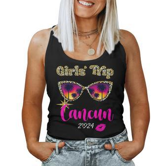 Girls Trip Cancun 2024 Beach Weekend Birthday Squad Women Tank Top - Monsterry DE
