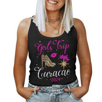 Girls Trip Curacao 2024 For Vacation Birthday Squad Women Tank Top - Monsterry DE
