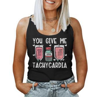 You Give Me Tachycardia Nurse Valentines Day Scrub Top Women Women Tank Top | Mazezy CA