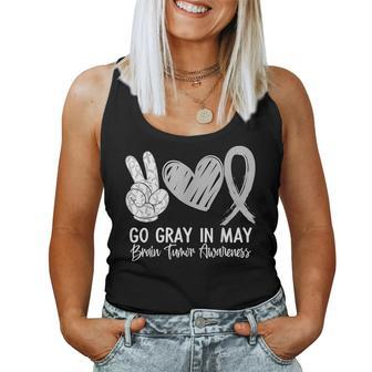Go Gray In May Rainbow Brain Cancer Tumor Awareness Women Tank Top | Mazezy CA
