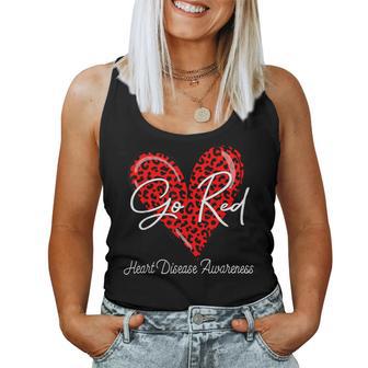 Go Red Heart Disease Awareness Chd February Wear Red Women Tank Top - Thegiftio UK