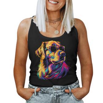 Golden Retriever Sonnenbrille Lustig Hund Mama Papa Tank Top Frauen - Geschenkecke