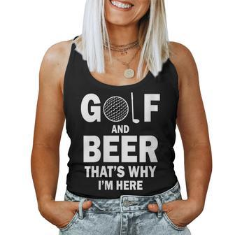 Golf And Beer Joke Golfing Drinking Golfer Women Tank Top - Monsterry AU