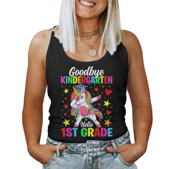 Goodbye Kindergarten Hello 1St Grade Graduation Unicorn Girl Women Tank Top - Monsterry AU
