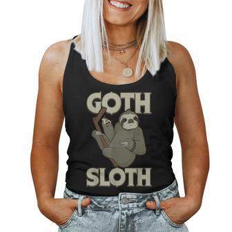 Goth Sloth Gothic Emo Cute Sloths Women Tank Top - Thegiftio UK