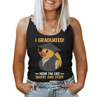 Graduate School Duck Graduation Women Tank Top - Thegiftio UK