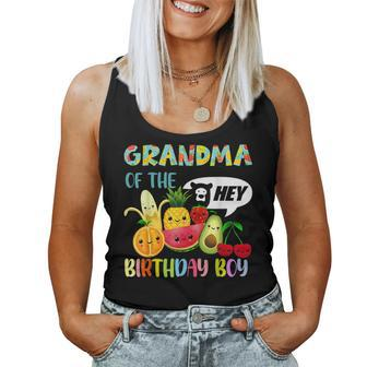 Grandma Of The Birthday Boy Family Fruit Birthday Hey Bear Women Tank Top - Monsterry AU