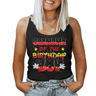 Grandma Of The Birthday Boy Mouse Family Matching Women Tank Top - Monsterry CA