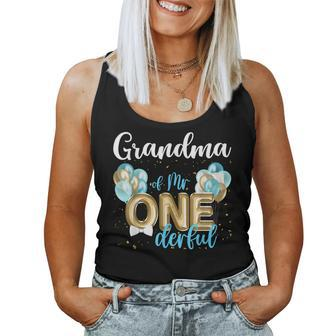 Grandma Of Mr Onederful 1St Birthday First One-Derful Women Tank Top - Seseable