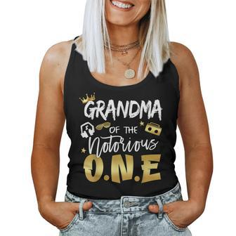 Grandma Of The Notorious One Old School Hip Hop 1St Birthday Women Tank Top - Monsterry AU
