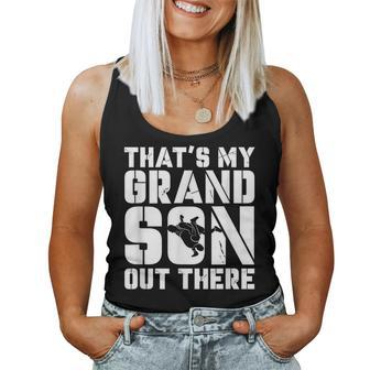 My Grandson Out There Wrestling Grandma Grandpa Women Tank Top - Monsterry