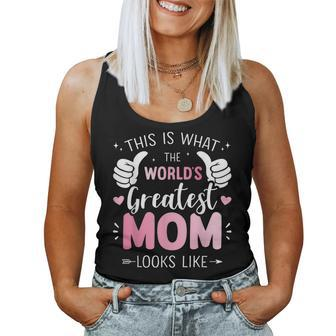 Greatest Mom Mother Looks For Christmas Birthday Women Tank Top - Monsterry