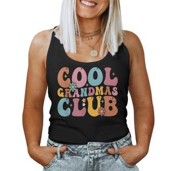 Groovy Cool Grandmas Club Smile Mother's Day Women Tank Top - Monsterry