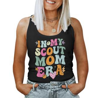Groovy In My Scout Mom Era Scout Mom Retro Women Tank Top - Thegiftio UK
