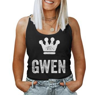 Gwen The Queen Crown & Name Called Gwen Women Tank Top - Seseable