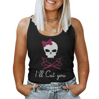 Hairdresser For I´Ll Cut You Skull Women Tank Top - Monsterry DE